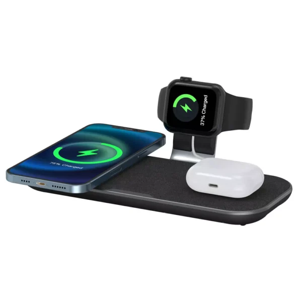 Wiwu Power Air 15W 3 In 1 Wireless Charger (PA3IN1B)