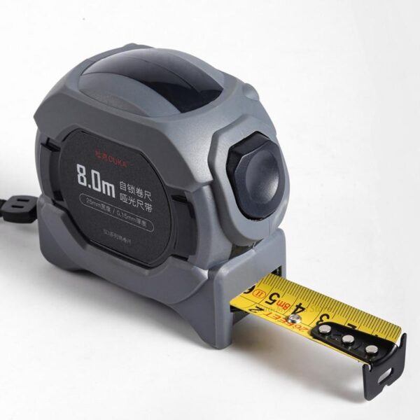 Xiaomi DUKA SD 8m Portable Precision Steel Tape Measure Frosted Retractable Ruler Rubberized Drop-proof Measuring Tool