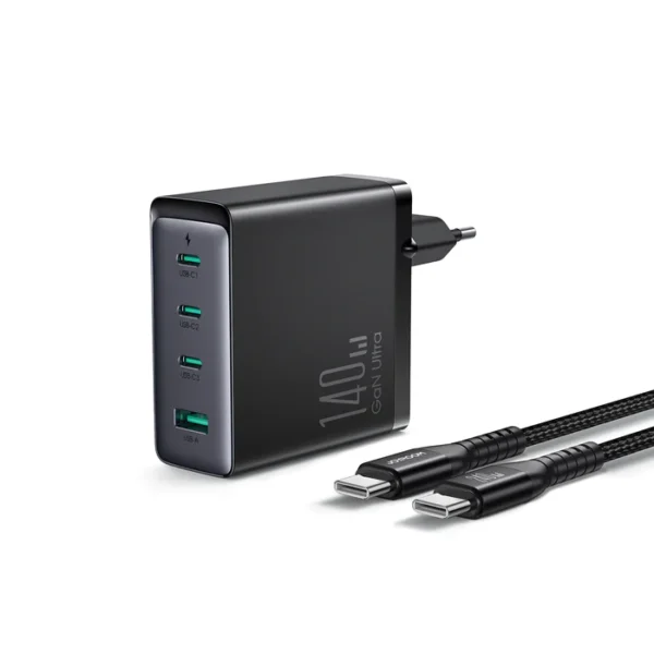 Joyroom GaN Ultra JR-TCG05EU 140W Fast Charger+240W C to C Cable 1.2m