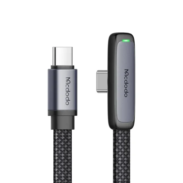 Mcdodo CA-336 Zebra Series 65W Type-C To Type-C 90 Degree Data Cable -1.8m