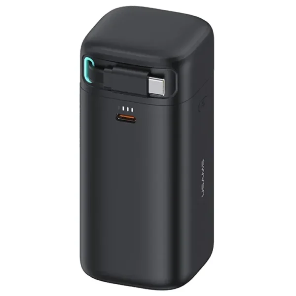 Usams US-CD216 PD 45W 18000mAh Power Bank Dual Type-C Retractable Magnetic Cable