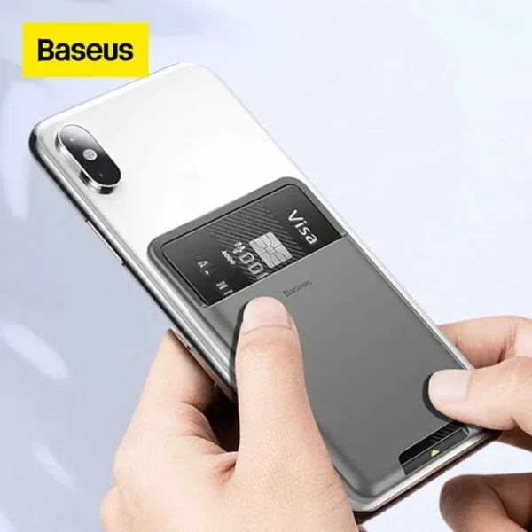 Baseus Back Stick Silicone Card Bag