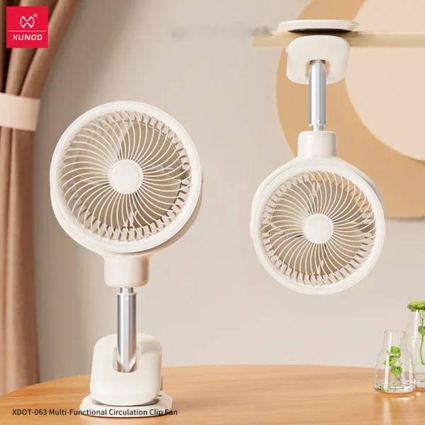 XUNDD XDOT-063 Desktop Clamp Circulating Fan (6000mAh)
