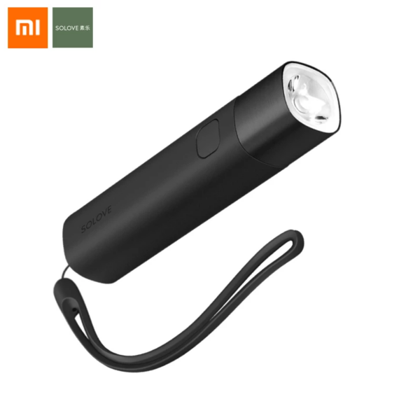 XIAOMI SOLOVE X3 USB Rechargeable Brightness EDC Flashlight 3000mAh Power Bank Mini LED Torch Bike Light