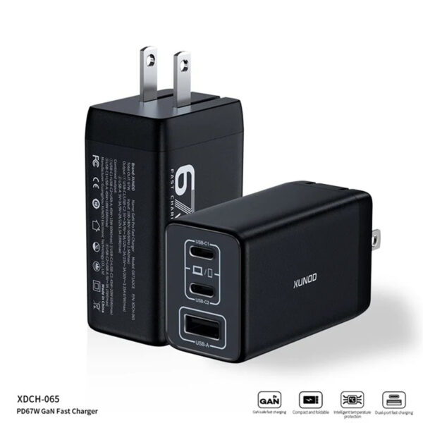 Xundd XDCH-065 PD 67W Gan Fast Charger Adapter