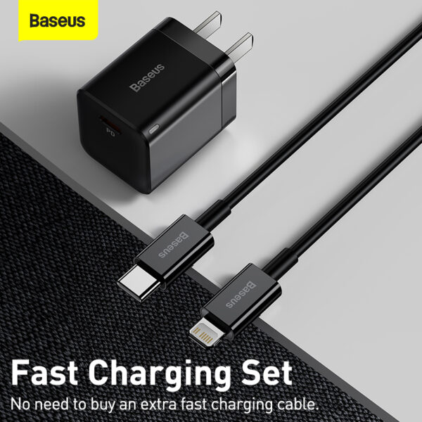 Baseus GaN5 Fast Charger 1C 20W CN Set (Mini)