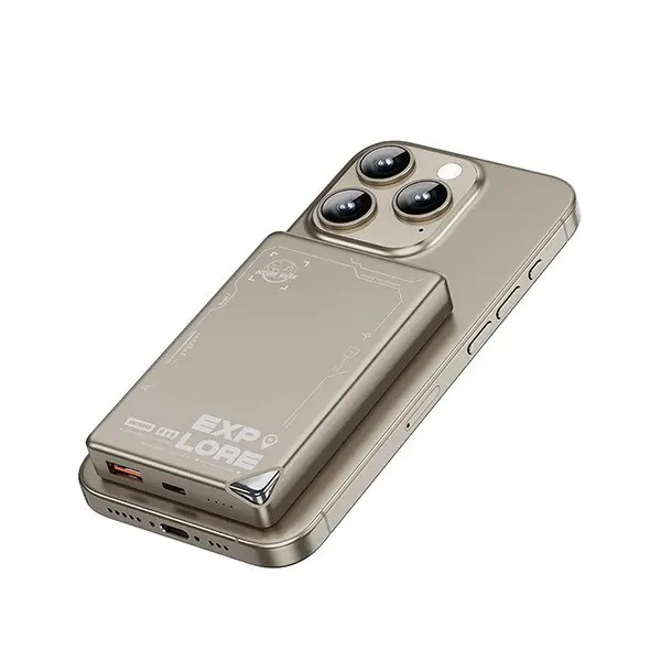 WiWU Wi-P020 Ultra-Thin MagSafe Power Bank 15W 10000mAh Explore Series