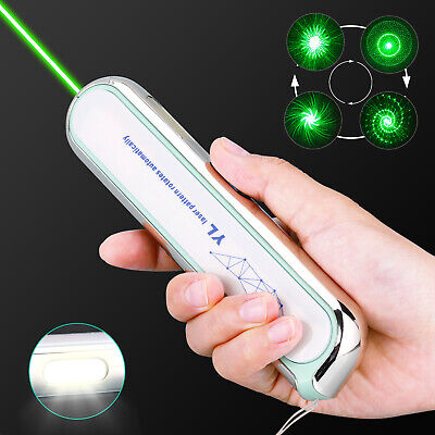 YL-1913D USB Rechargable Green Laser Pointer Pen Powerful 4BLS
