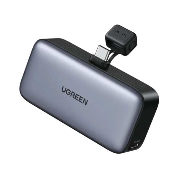 UGREEN 5000mAh 22.5W Power Bank Built-In USB-C Connector with LED Display Foldable Stand