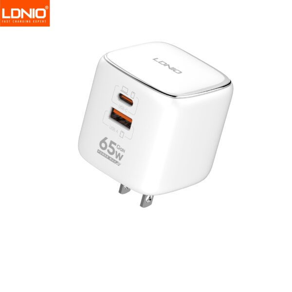 Ldnio Q2617 65W PD&QC U.S. Socket Multi-Adapter Fast Charger