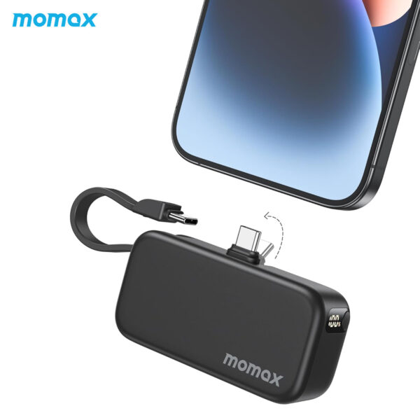 Momax 1-Power Mini 5000mAh built-in Foldable USB-C Power Bank