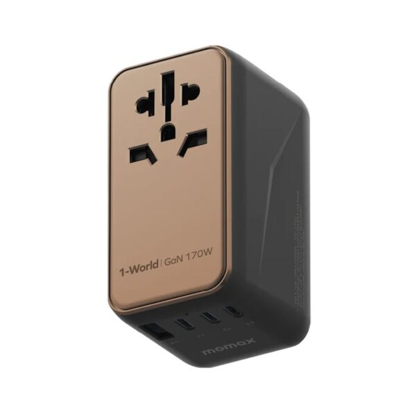 Momax 1-World 170W GaN 4-Port + AC Travel Charger (UA17d)