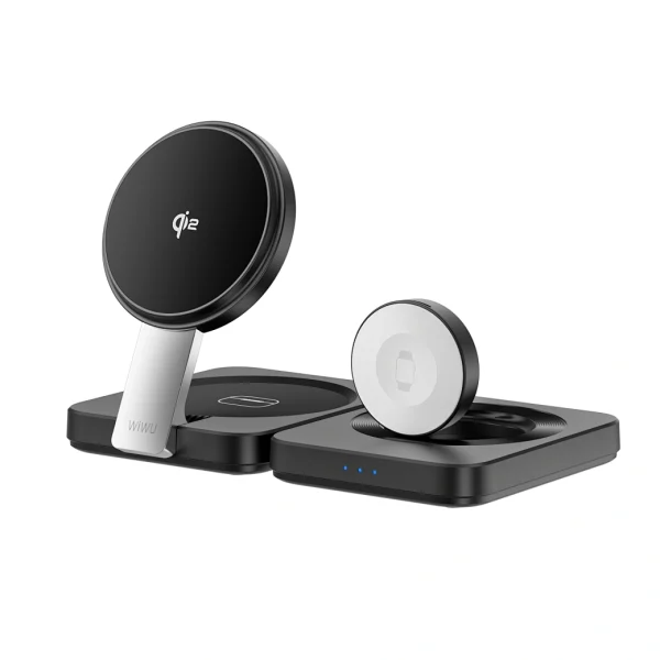 WiWU WI-W028 3-In-1 Folding Wireless Charger