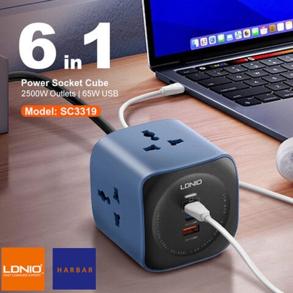 LDNIO SC3319 - Universal Outlet Power Socket Cube