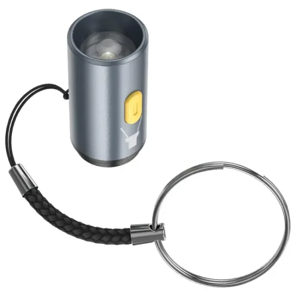 hoco UA38A USB-C to LED Light Portable Metal Adapter with Night Light Shade(Grey)