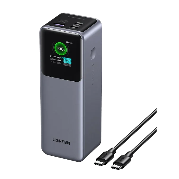 UGREEN Nexode 25000mAh Power Bank 200W with Smart Digital Display