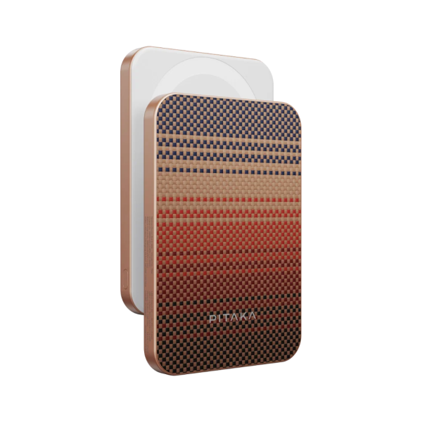 PITAKA Sunset Aramid Fiber Qi2 5000 mAh 15W MagSafe Power Bank