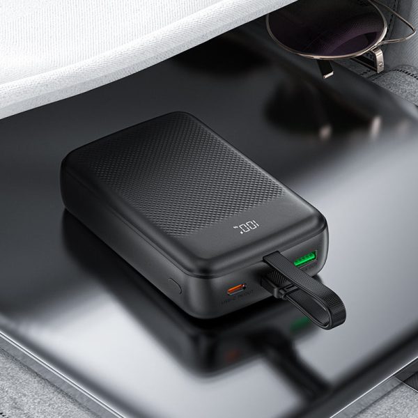 Acefast PD 22.5W Fast Charging Power Bank with Built-in Cable
