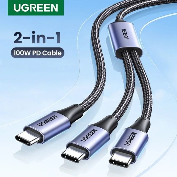 UGREEN US561 2-in-1 Universal 100W PD Type-C Fast Charging Cable (1.5m) | 35087