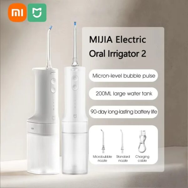 Xiaomi Mijia Oral Irrigator 2 MEO705 Portable Dental Water Flosser Teeth Cleaner
