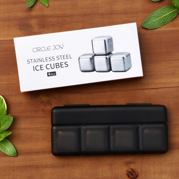 Circle Joy Stainless Steel Ice Cubes (4pc)
