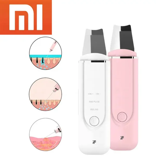 Xiaomi Inface Skin Scrubber Ultrasonic Ion Cleansing Facial Pore Cleaner Peeling Shovel High Frequency Vibration