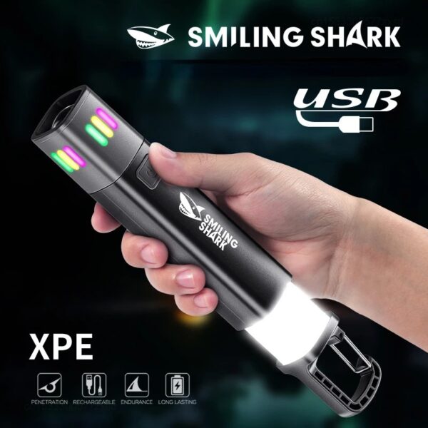 Smiling Shark SD1018 LED Torch Light with Zoomable 3 Mode